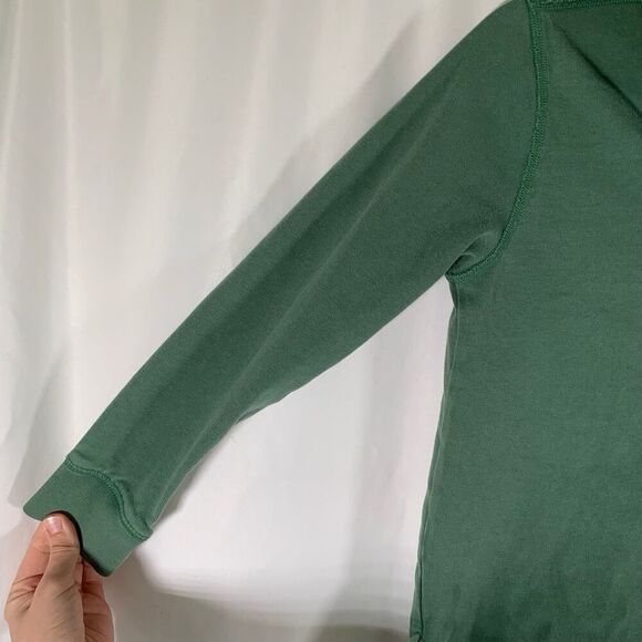 Crewcuts Sweater Boys Medium Green 1/4 Zip Long Sleeve 100% Cotton Pullover - Picture 3 of 6